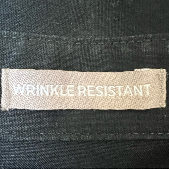 Chico’s Wrinkle Resistant Black 3/4 Sleeve Button Down Shirt - Size 1 (Medium/8) - Picture 7 of 10